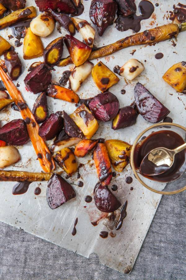 Beautiful roasted vegetables help control mindless eating