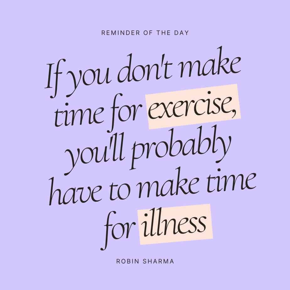 quote about physical activity and how important it is