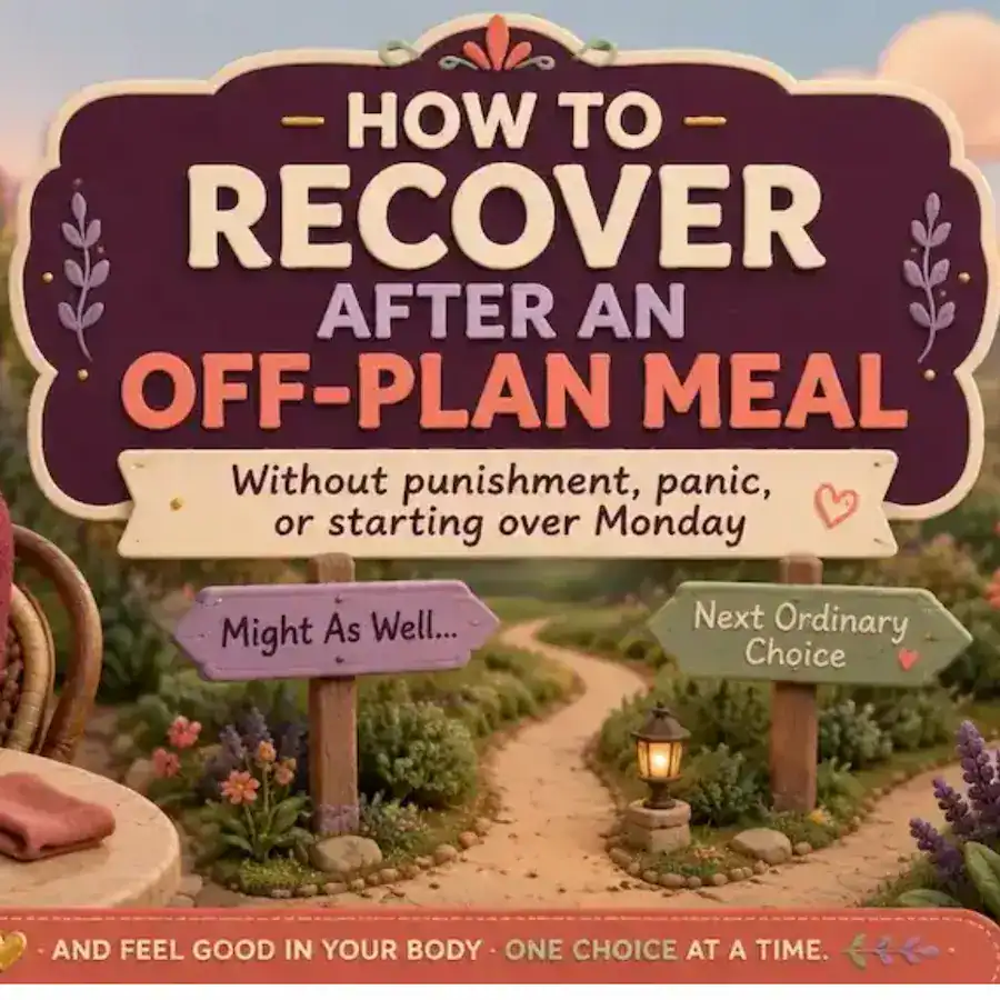 How to Recover After an Off-Plan Meal Without Starting Over Again